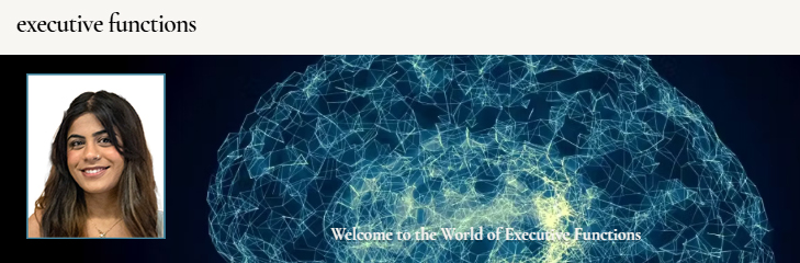 Executive Functions web platform banner by Saanvi Jassal